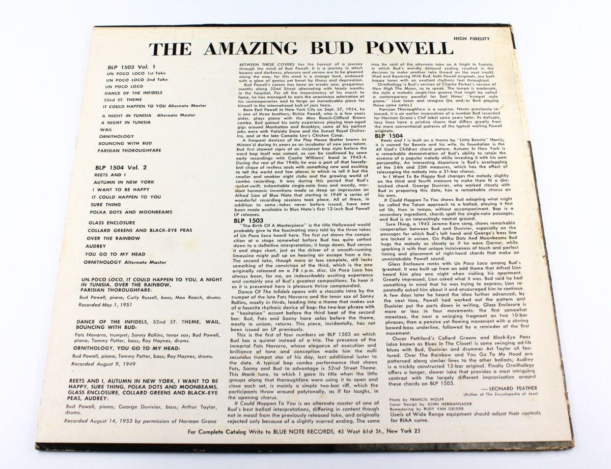 Bud Powell - The Amazing Bud Powell (Volume 1)
