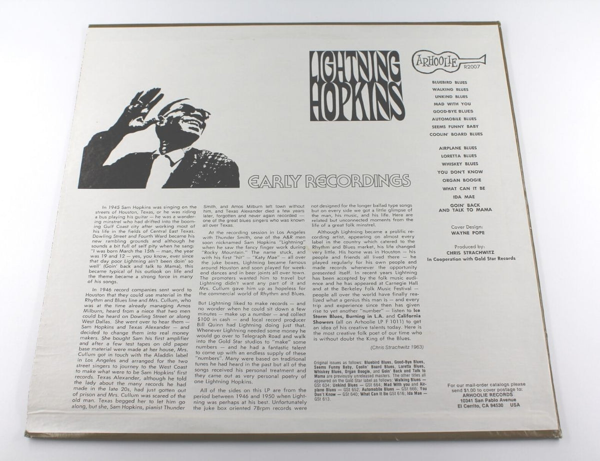 Lightning Hopkins - Early Recordings