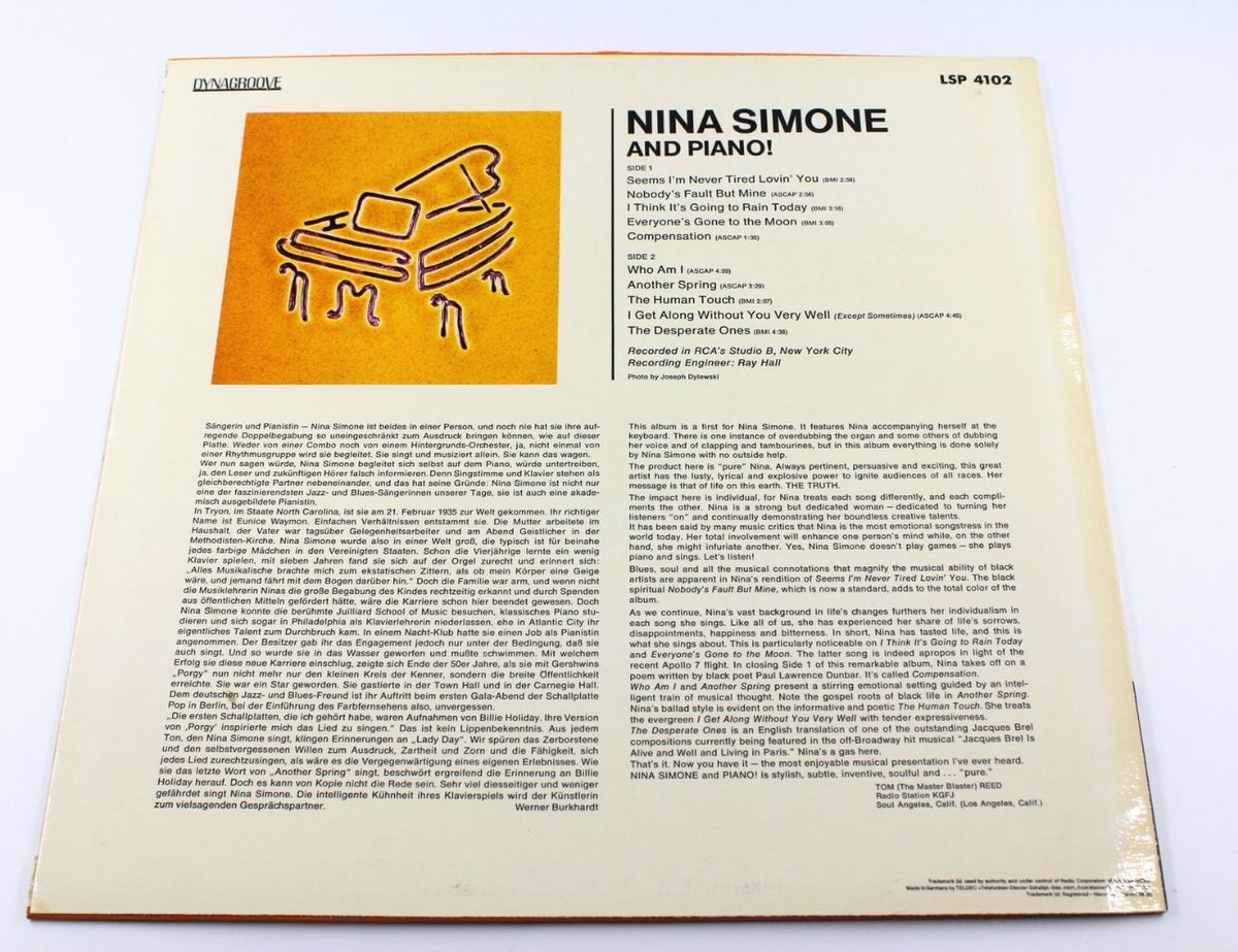 Nina Simone - Nina Simone And Piano!