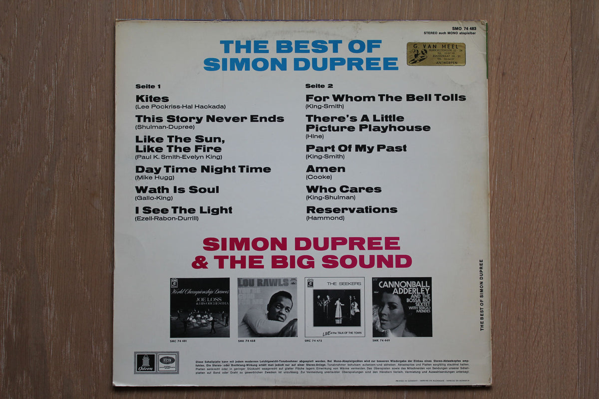 Simon Dupree And The Big Sound - The Best Of Simon Dupree
