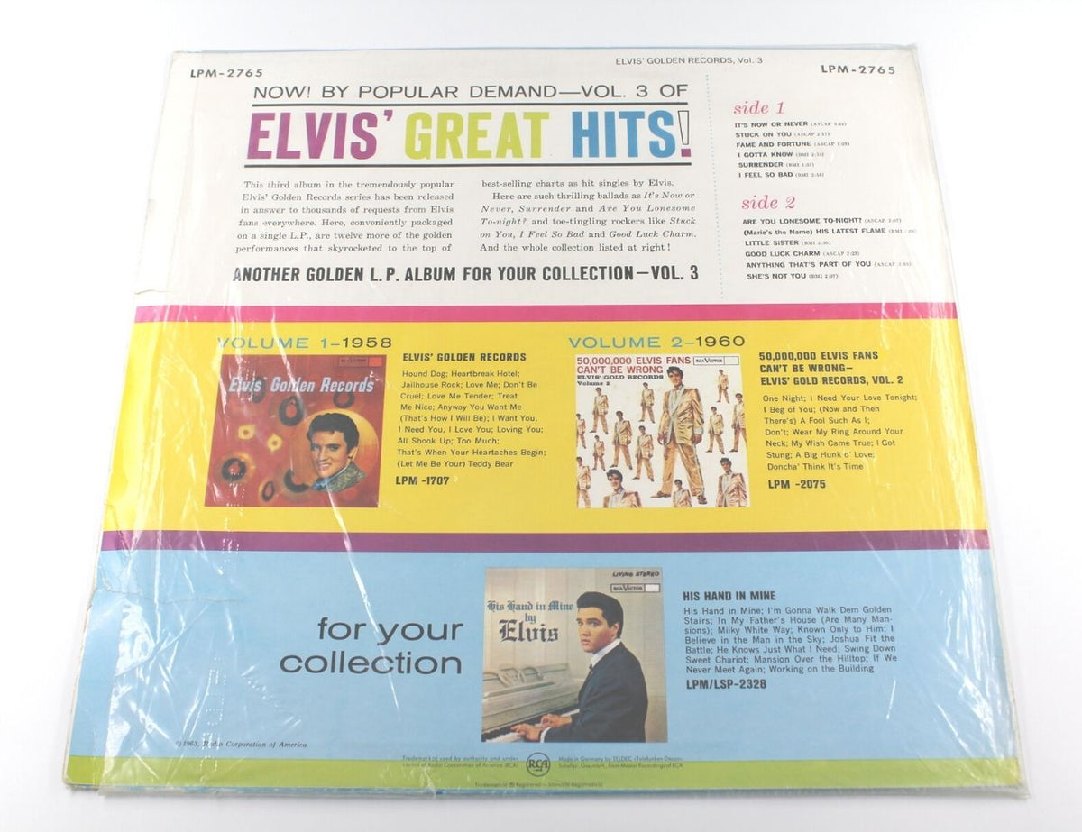Elvis Presley - Elvis&#39; Golden Records Volume 3