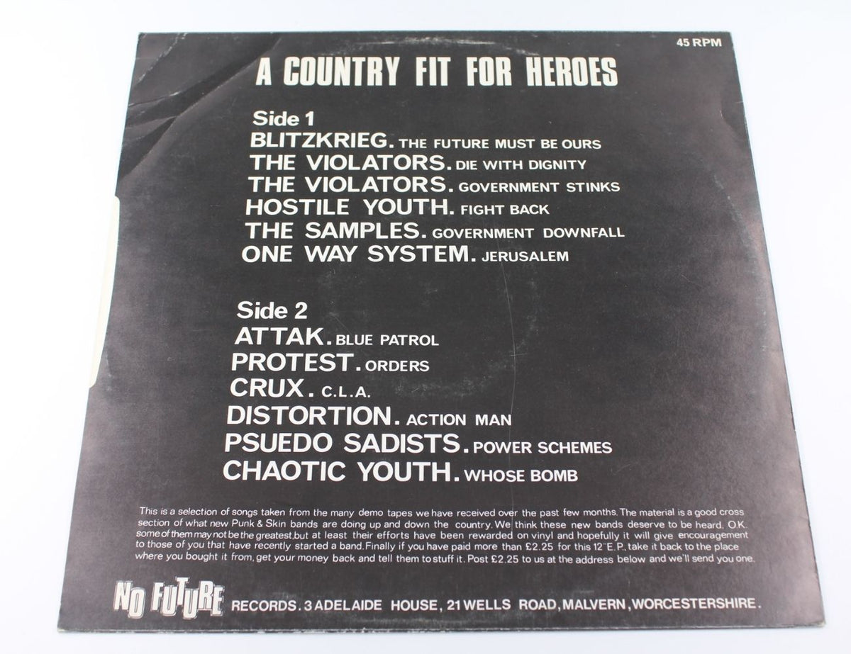 Various Artists - A Country Fit For Heroes