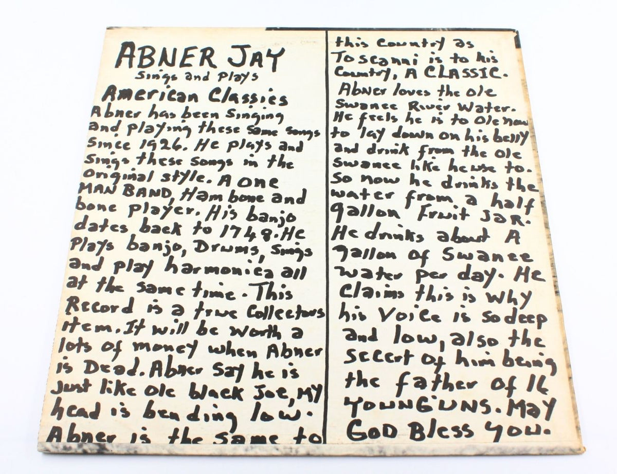 Abner Jay - The Backbone Of America Is A Mule And Cotton