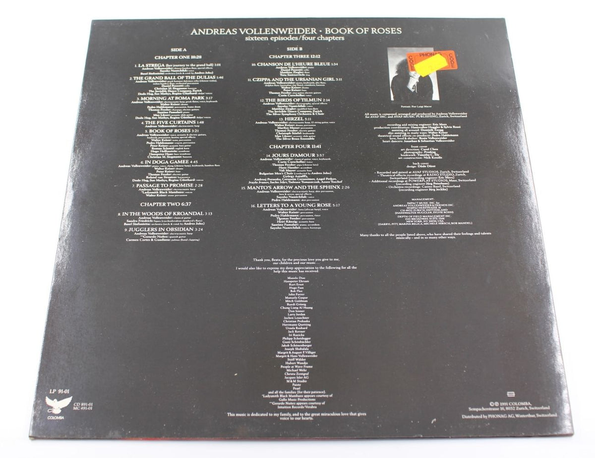 Andreas Vollenweider - Book Of Roses (Sixteen Episodes / Four Chapters)