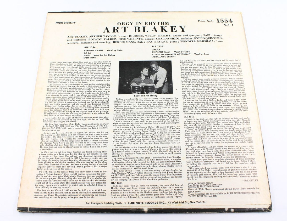 Art Blakey - Orgy In Rhythm (Volume One)