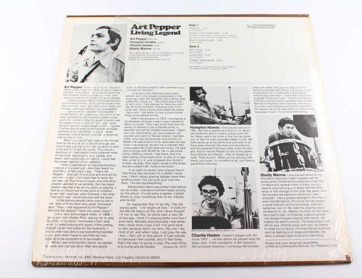 Art Pepper - Living Legend