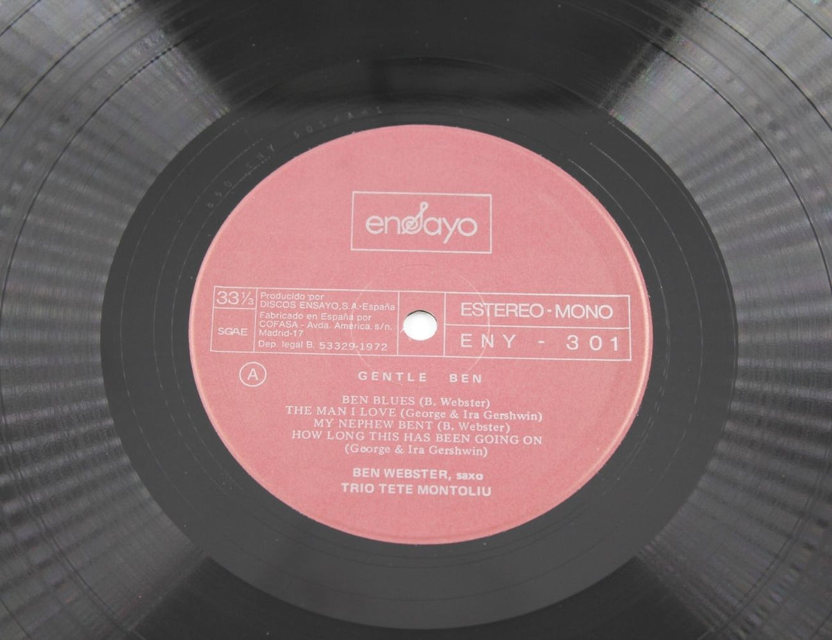 Ben Webster, Trio Tete Montoliu - Gentle Ben