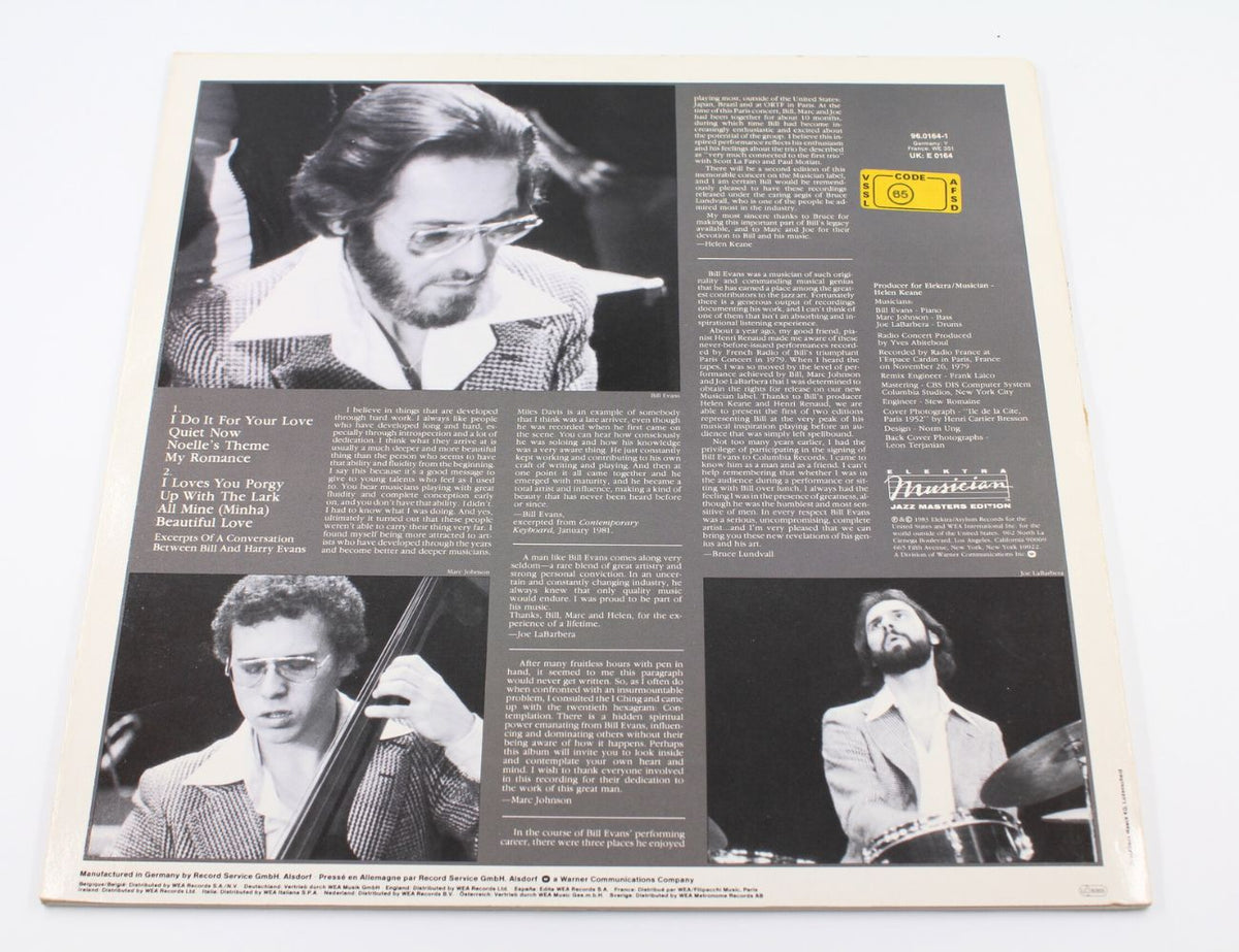 Bill Evans - The Paris Concert (Edition One)