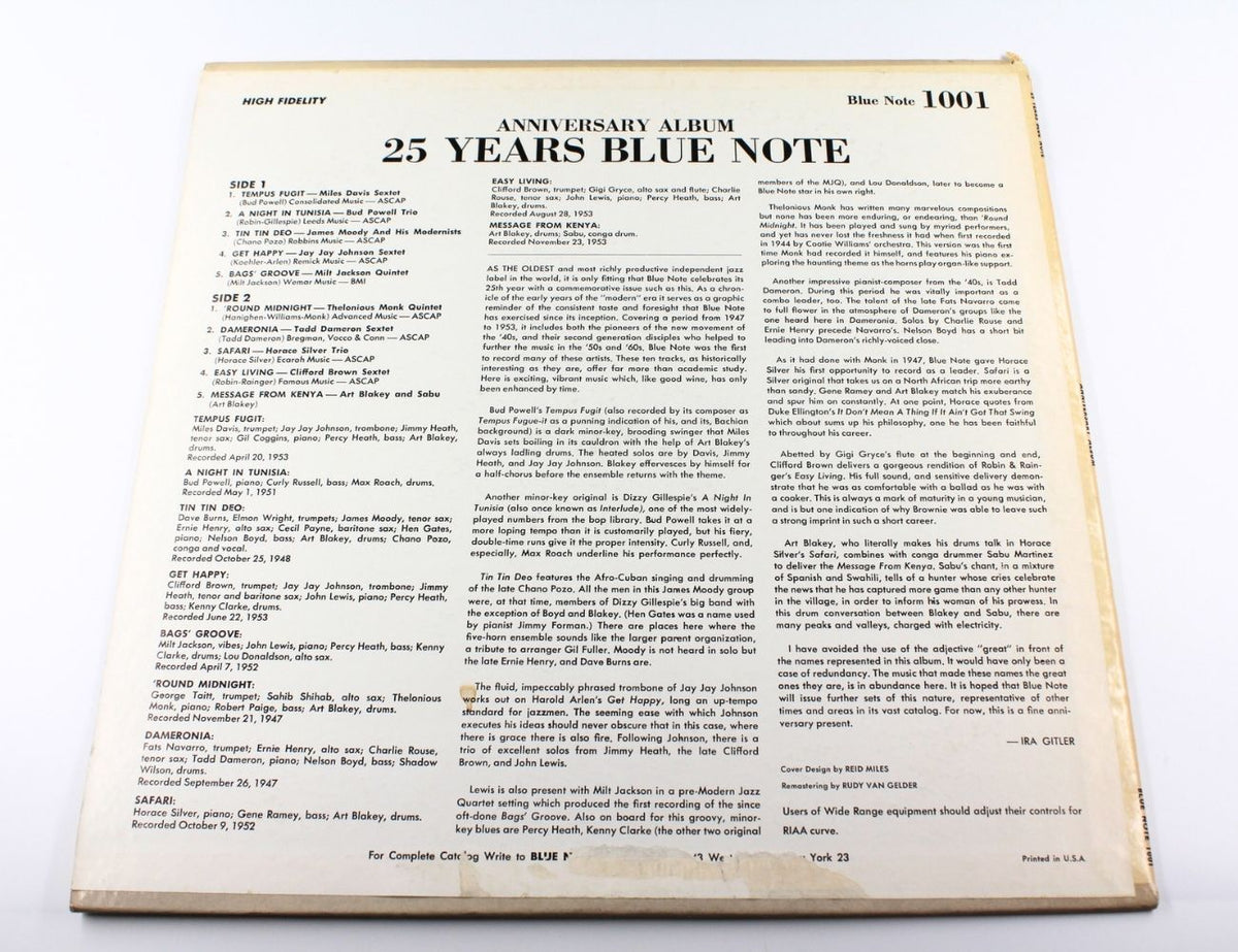 Various Artists - 25 Years Blue Note Anniversary Album