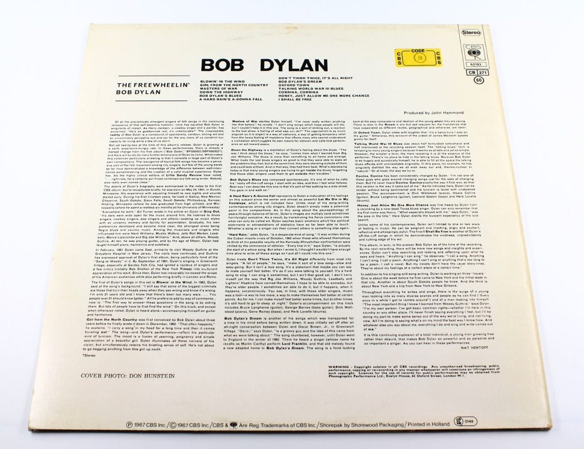 Bob Dylan - The Freewheelin' Bob Dylan
