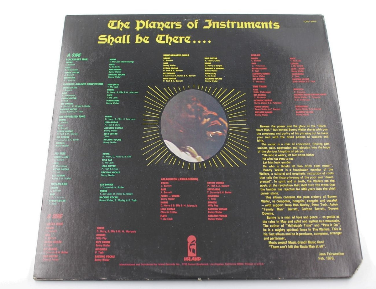 Bunny Wailer - Blackheart Man