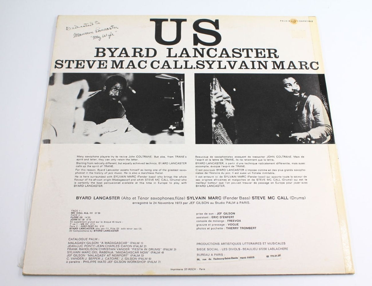 Byard Lancaster, Steve McCall, Sylvain Marc - Us