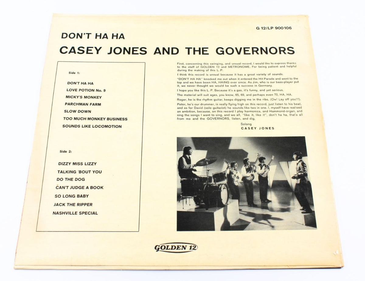 Casey Jones And The Governors - Don&#39;t Ha Ha