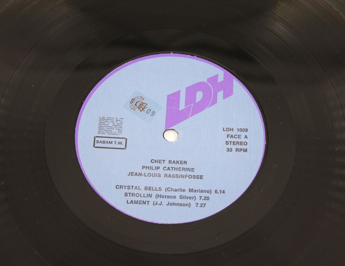 Jean-Louis Rassinfosse / Chet Baker / Philip Catherine - Crystal Bells