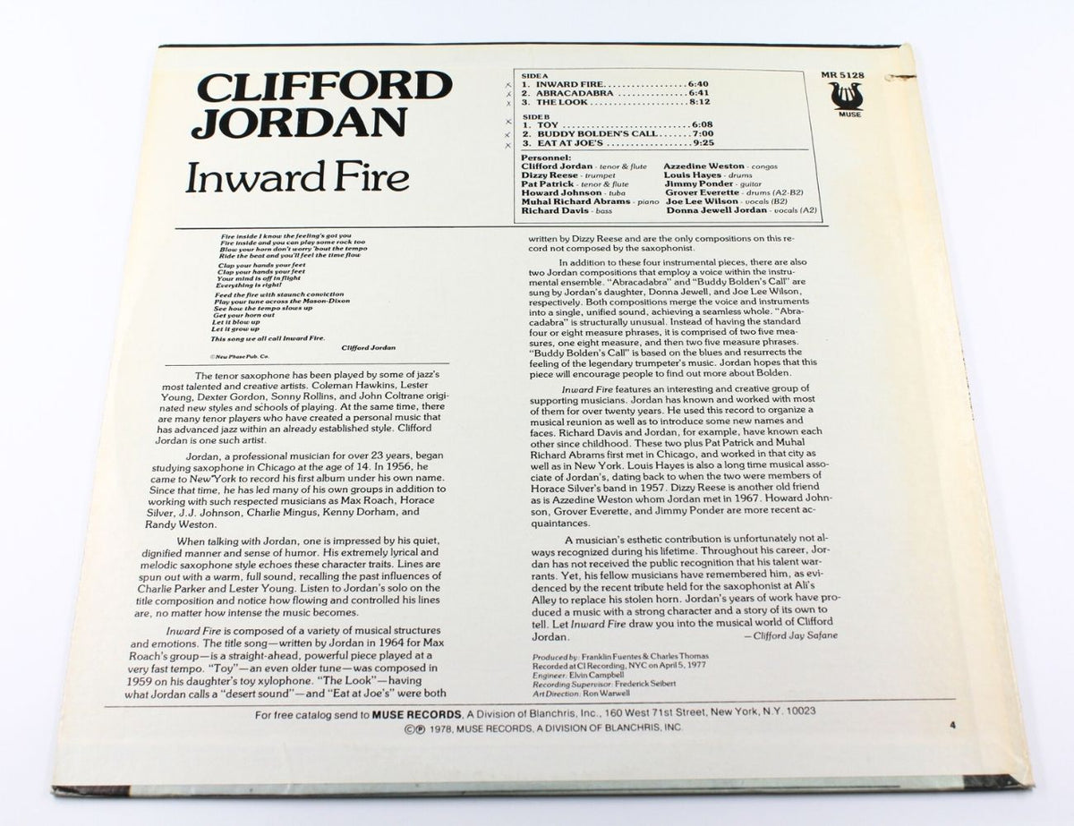 Clifford Jordan - Inward Fire