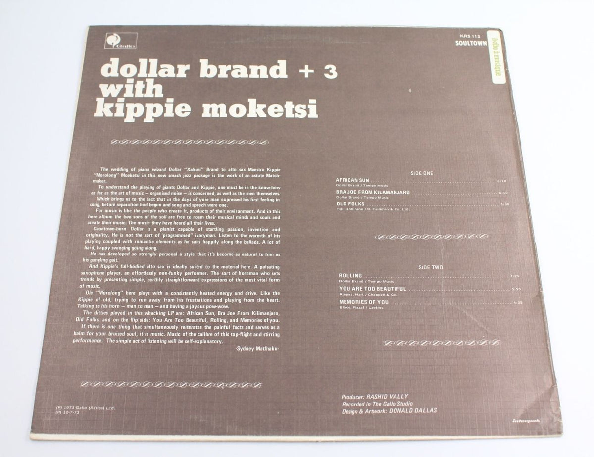 Dollar Brand + 3 With Kippie Moketsi - Dollar Brand + 3