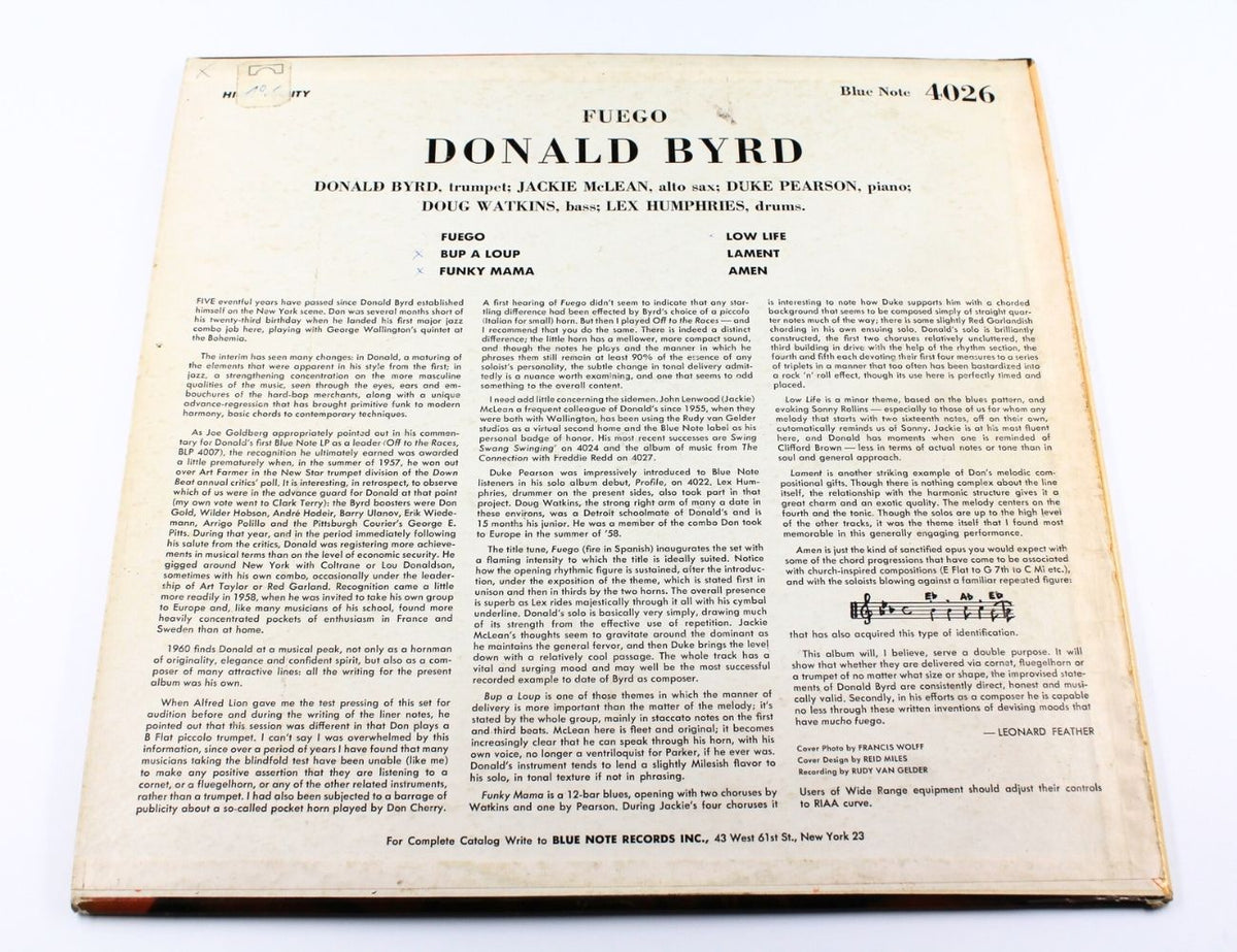 Donald Byrd - Fuego