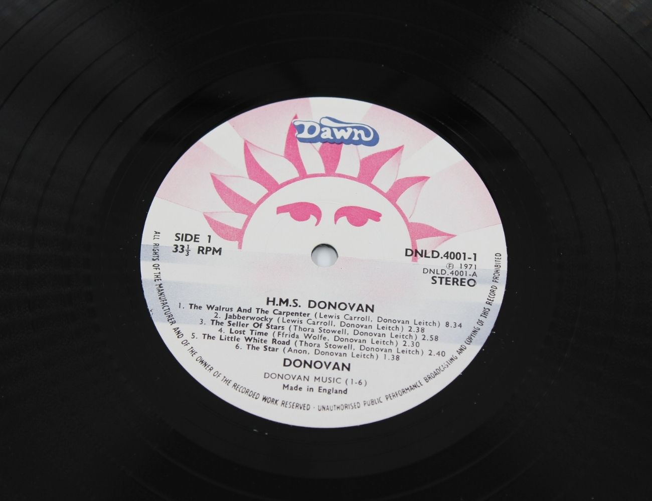 Donovan / H.M.S. DNLD 4001（UK盤・紫色ラベル・2LP） Donovan HMS