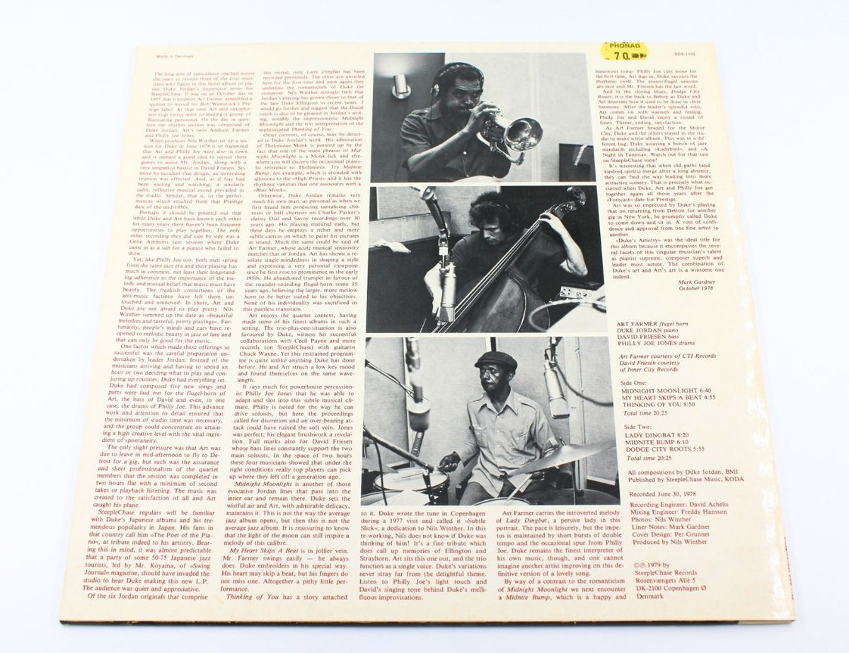Duke Jordan Quartet - Duke&#39;s Artistry