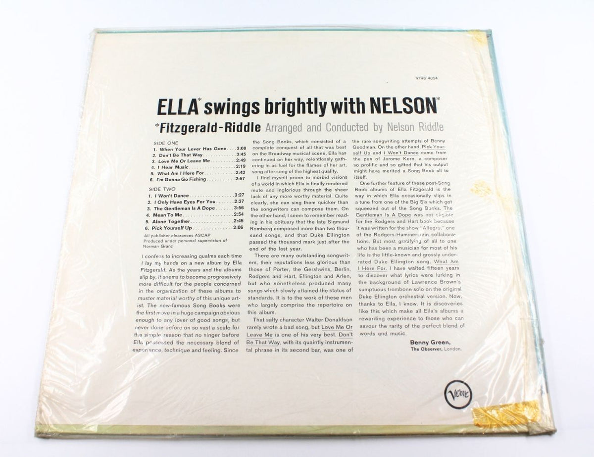 Fitzgerald, Riddle - Ella Swings Brightly With Nelson