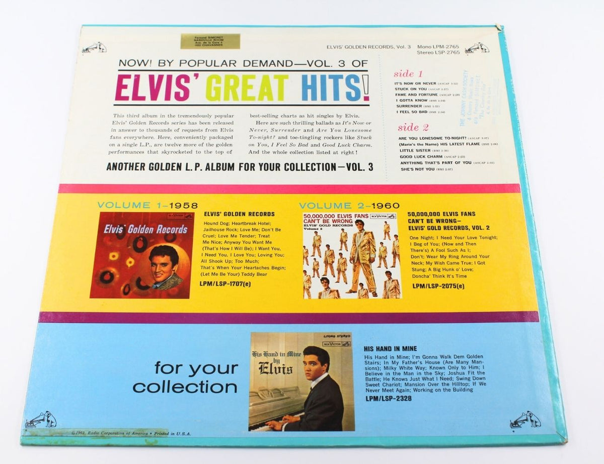Elvis Presley - Elvis&#39; Golden Records, Vol. 3