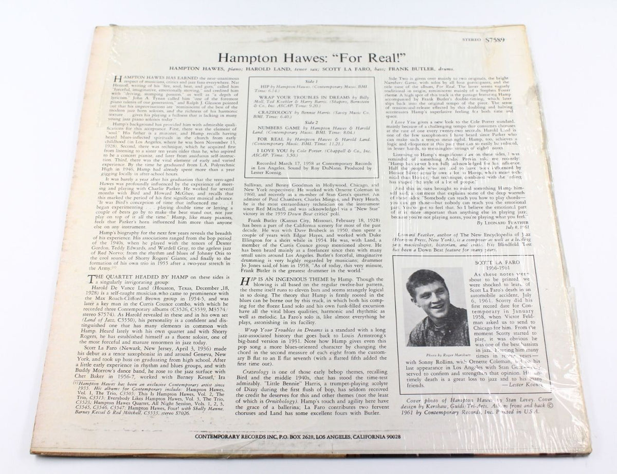 Hampton Hawes - For Real!