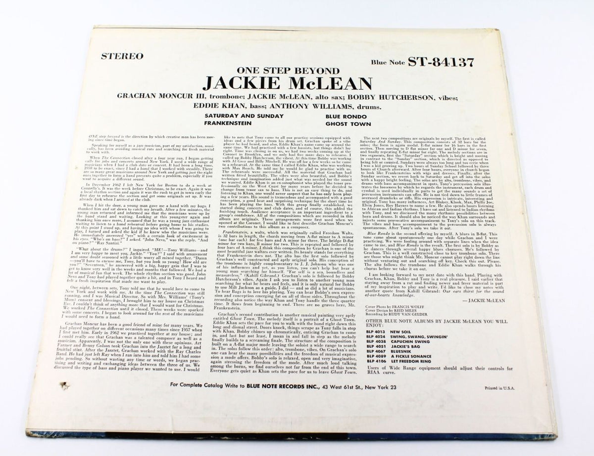 Jackie McLean - One Step Beyond