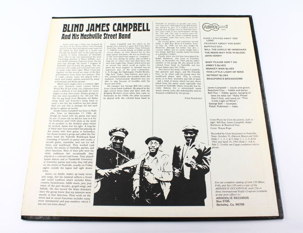 Blind James Campbell - Blind James Campbell And His Nashville Street Band