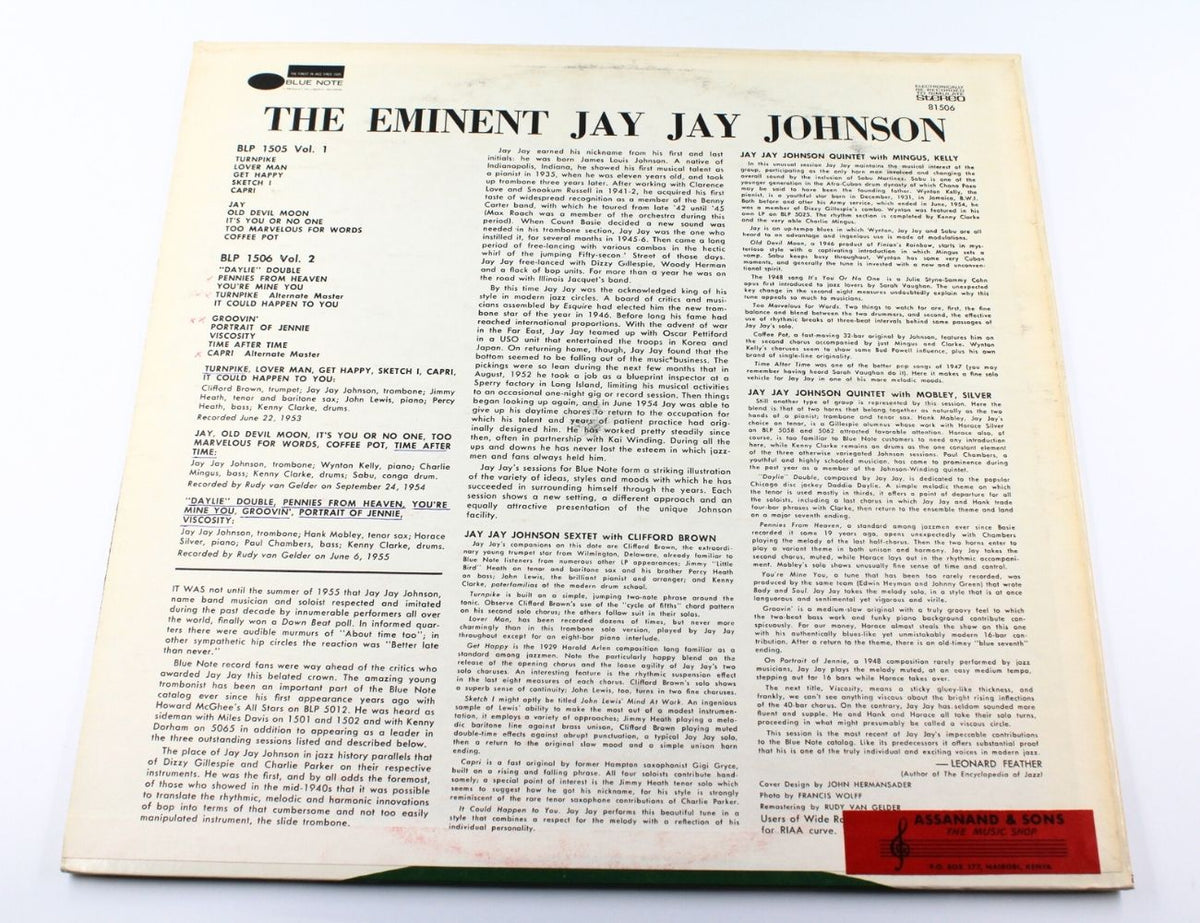 Jay Jay Johnson - The Eminent Jay Jay Johnson Volume 2