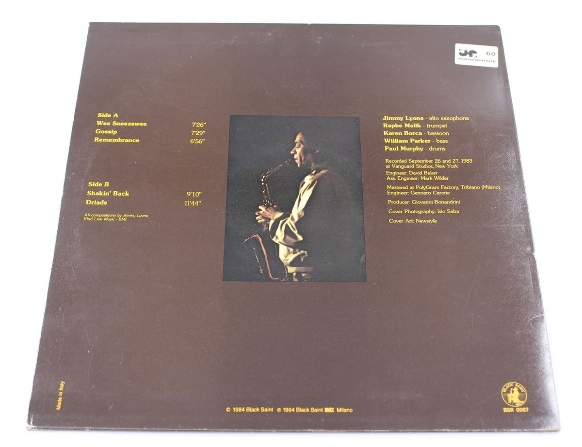 Jimmy Lyons Quintet - Wee Sneezawee
