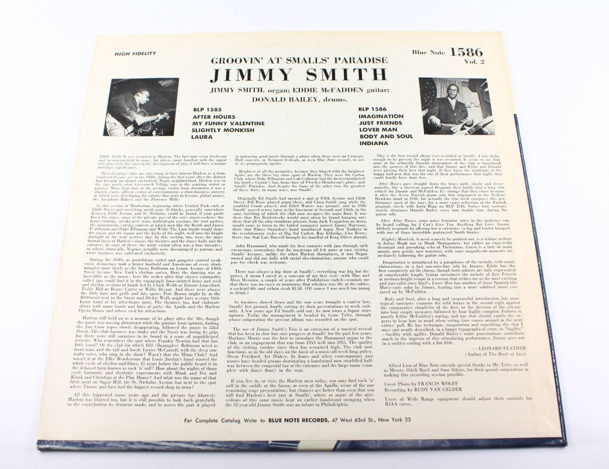 Jimmy Smith - Groovin' At Smalls' Paradise (Volume 2)