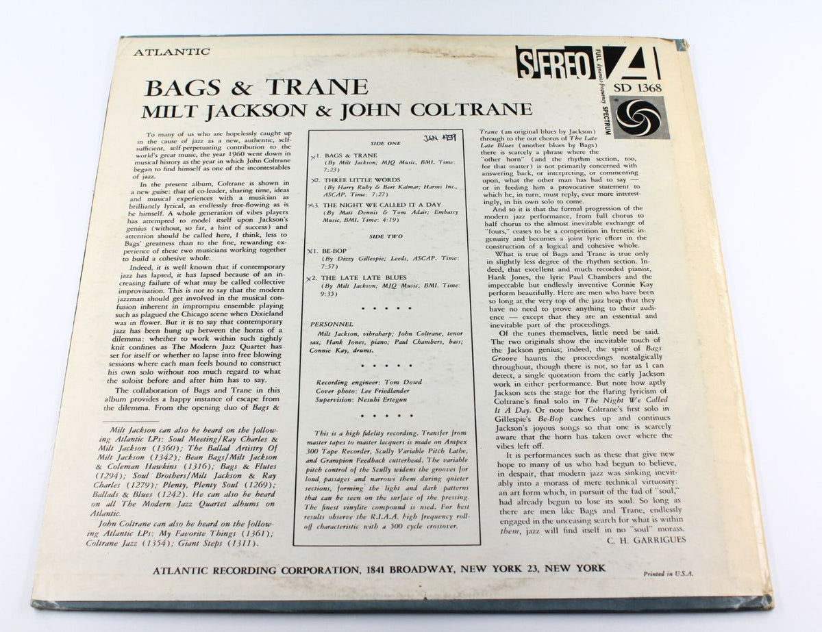 Milt Jackson &amp; John Coltrane - Bags &amp; Trane
