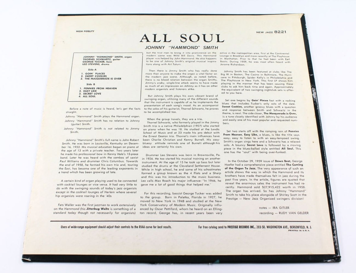 Johnny &quot;Hammond&quot; Smith - All Soul