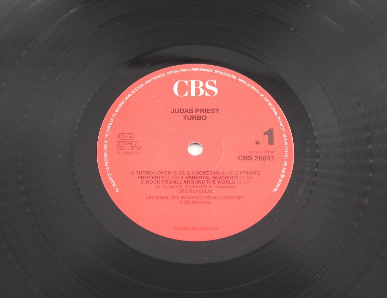 Judas Priest - Turbo - CBS - CBS 26641