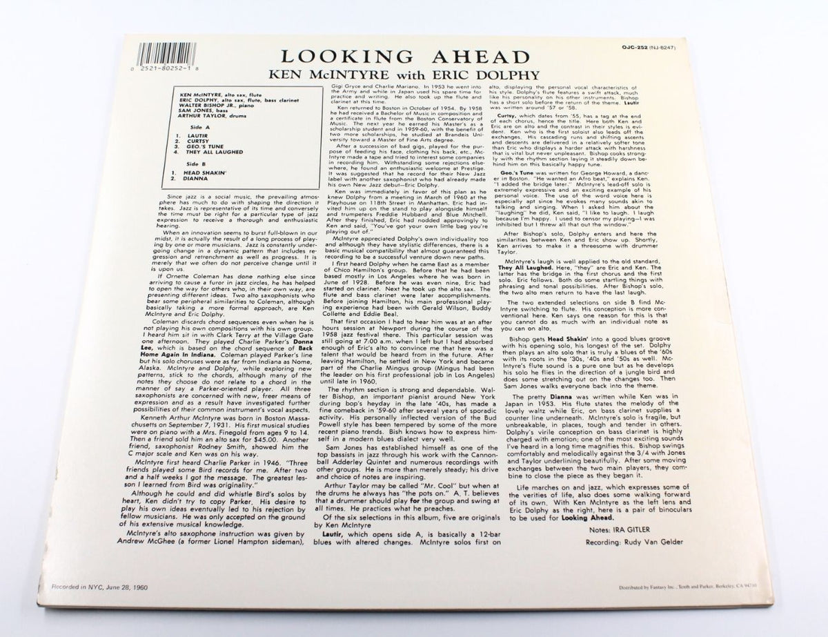 Ken McIntyre With Eric Dolphy - Looking Ahead