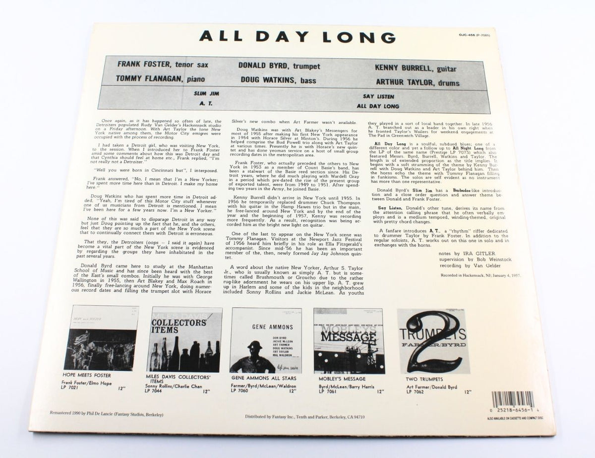 Kenny Burrell, Donald Byrd - All Day Long