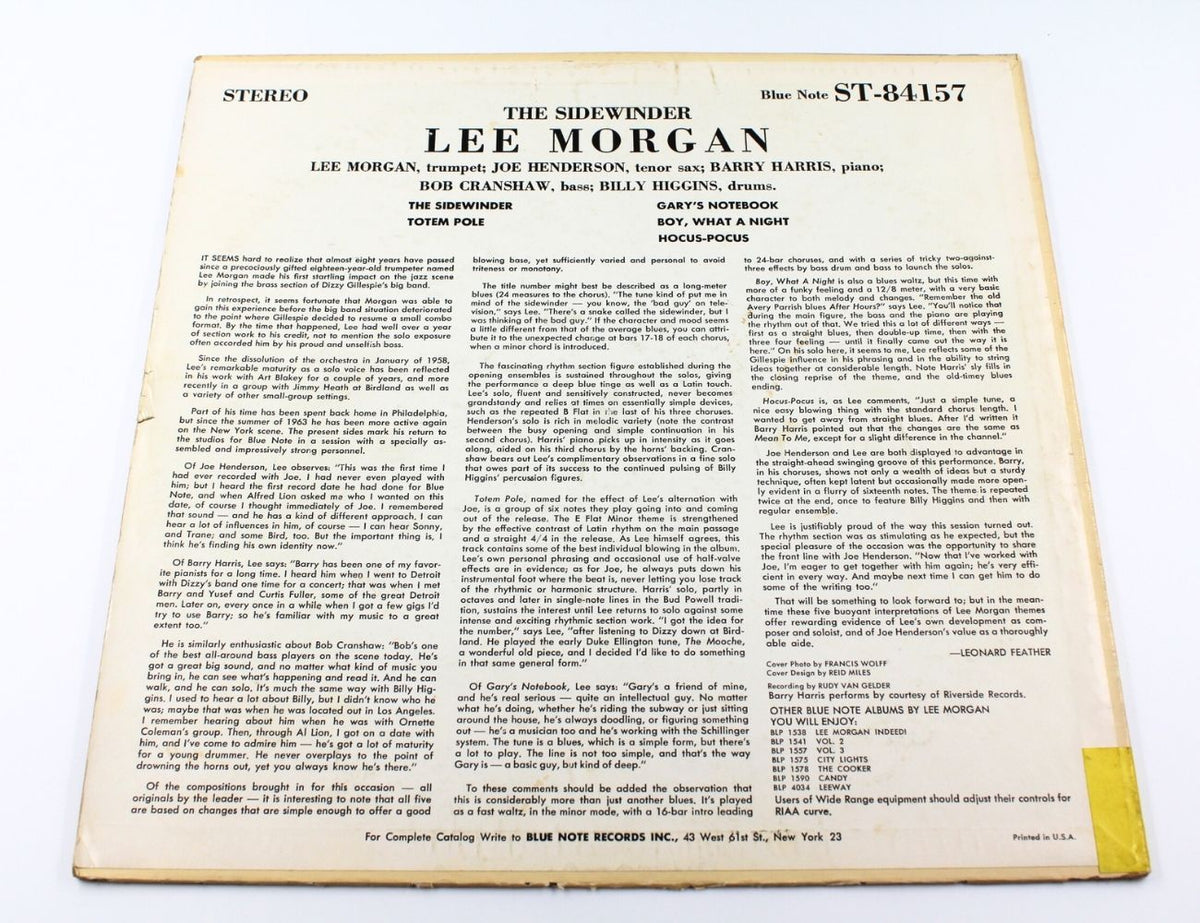 Lee Morgan - The Sidewinder