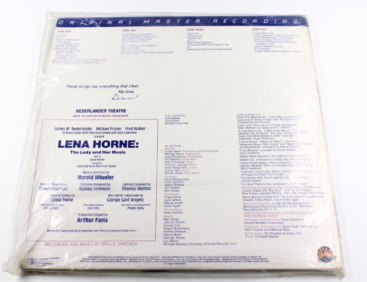 Lena Horne - Live On Broadway Lena Horne: The Lady And Her Music