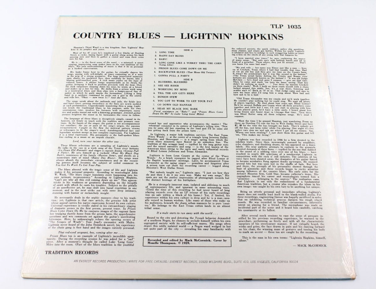 Lightnin&#39; Hopkins - Country Blues