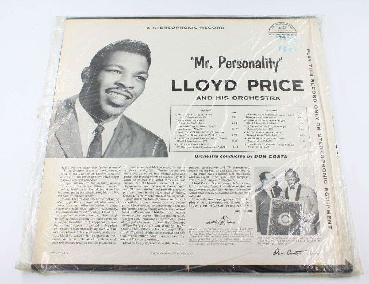 Lloyd Price - Mr. &quot;Personality&quot;