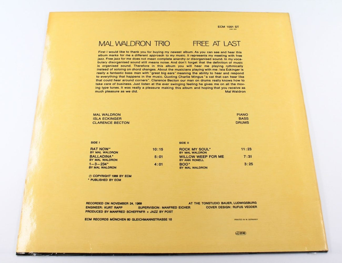 Mal Waldron Trio - Free At Last
