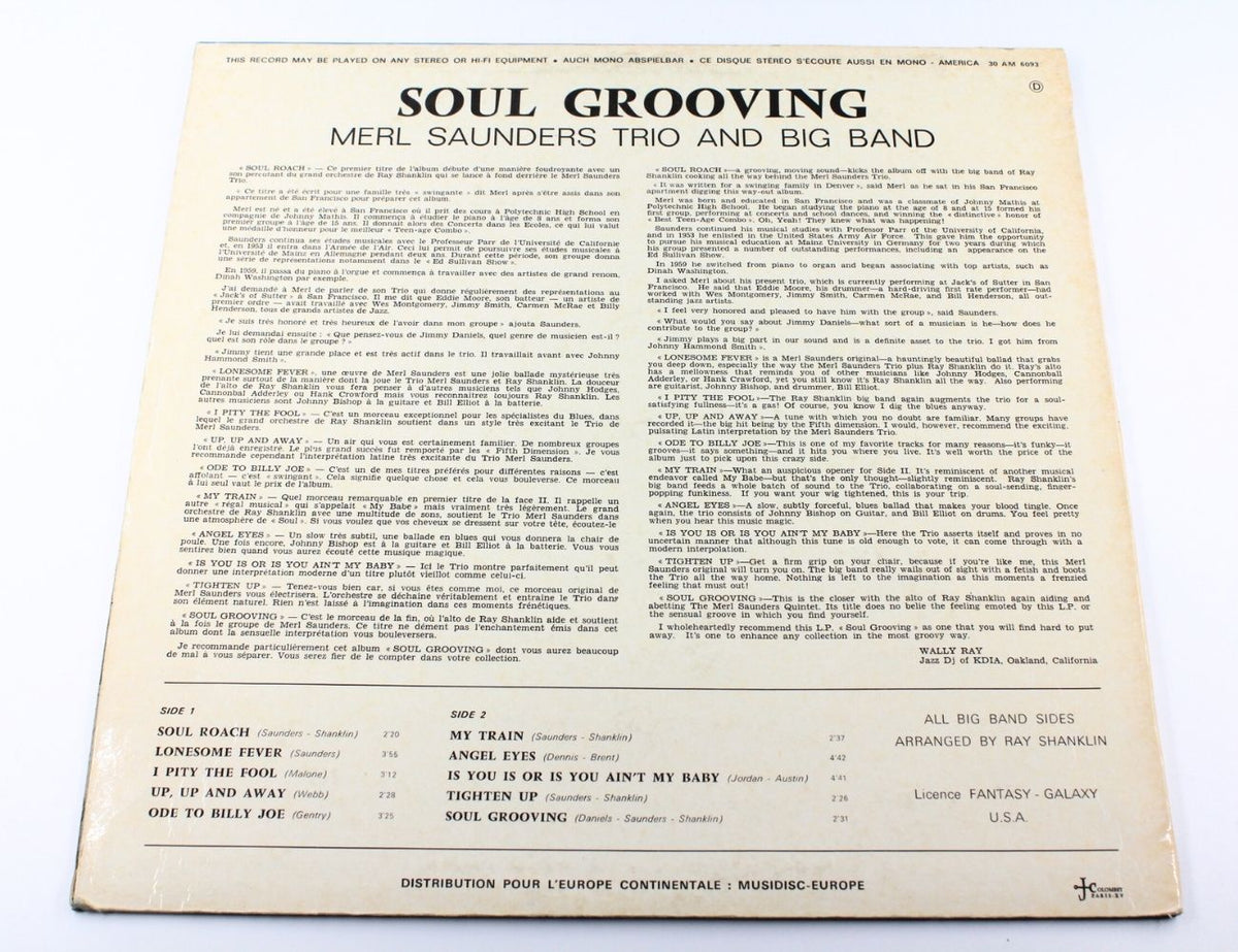 Merl Saunders Trio And Big Band - Soul Grooving