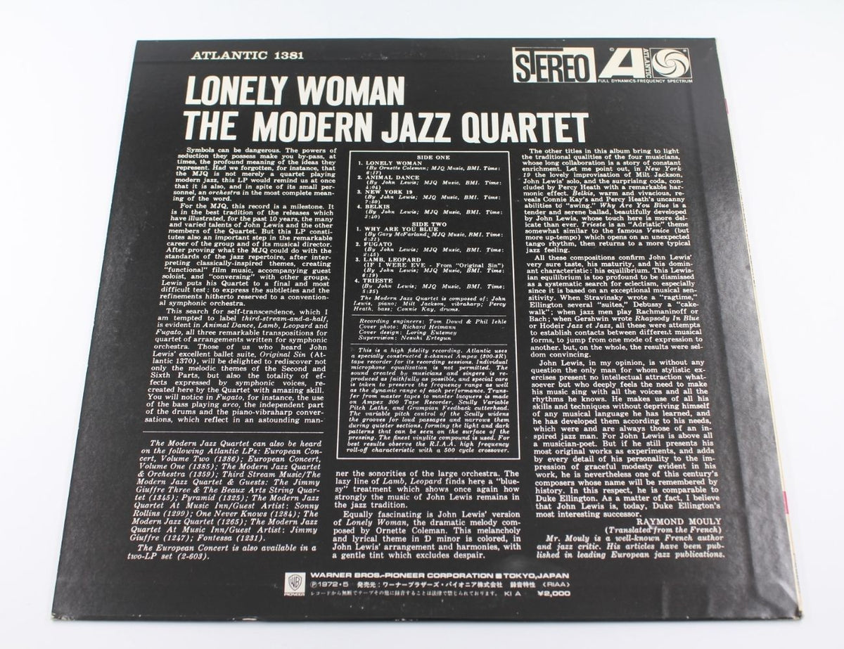 Modern Jazz Quartet - Lonely Woman