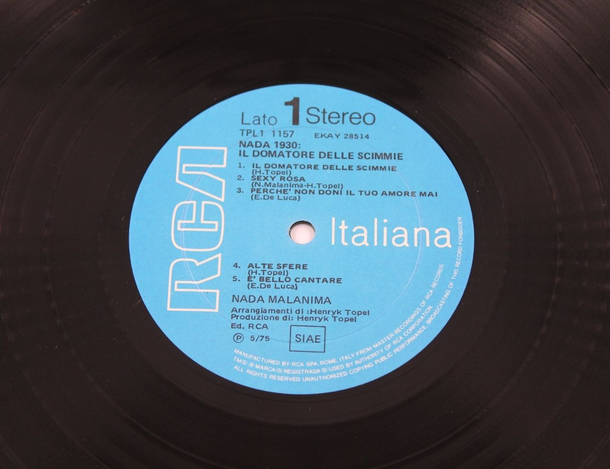 Nada - Nada 1930: Il Domatore Delle Scimmie