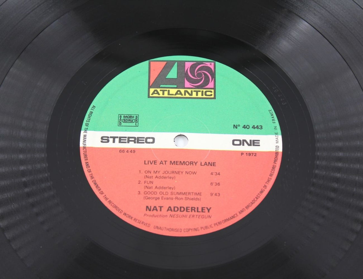 Nat Adderley - Live At Memory Lane