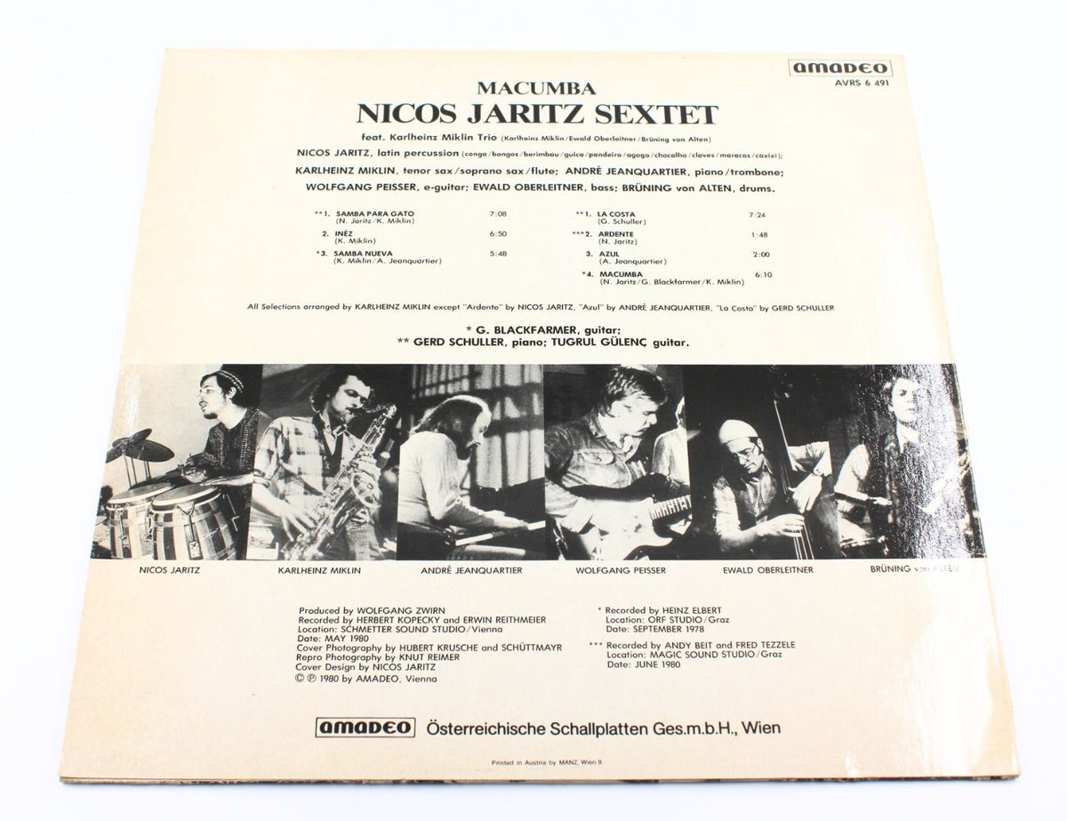 Nicos Jaritz Sextet With Karlheinz Miklin Trio - Macumba