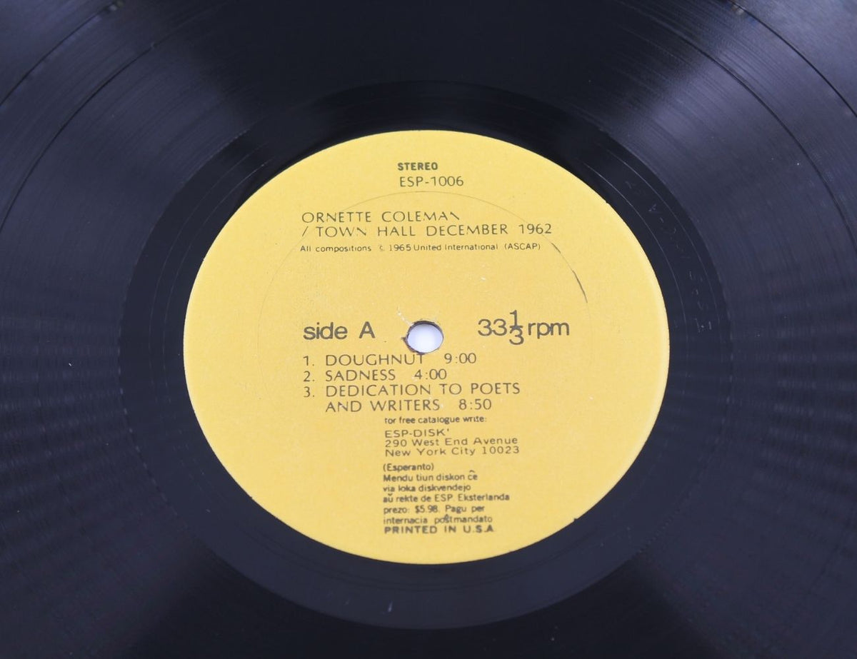 Ornette Coleman - Town Hall, 1962