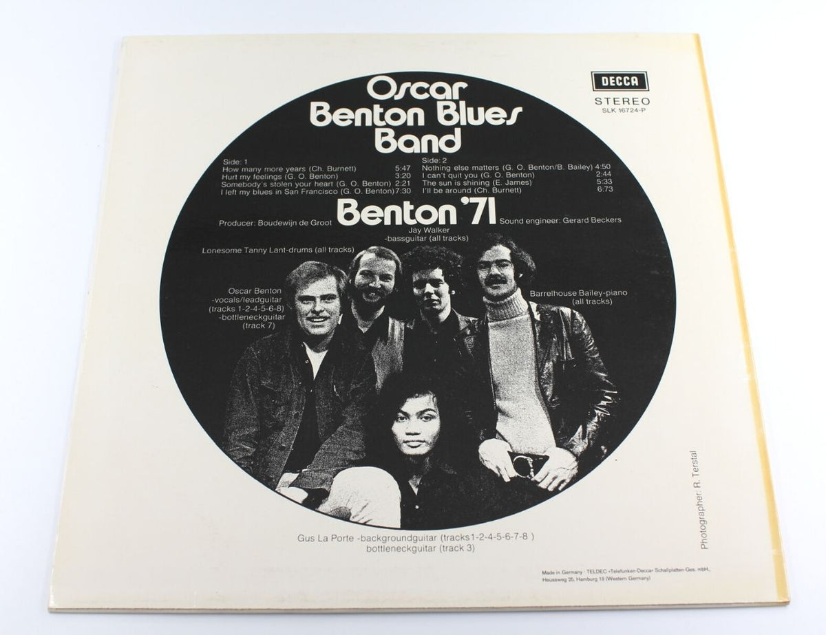 Oscar Benton Blues Band - Benton &#39;71