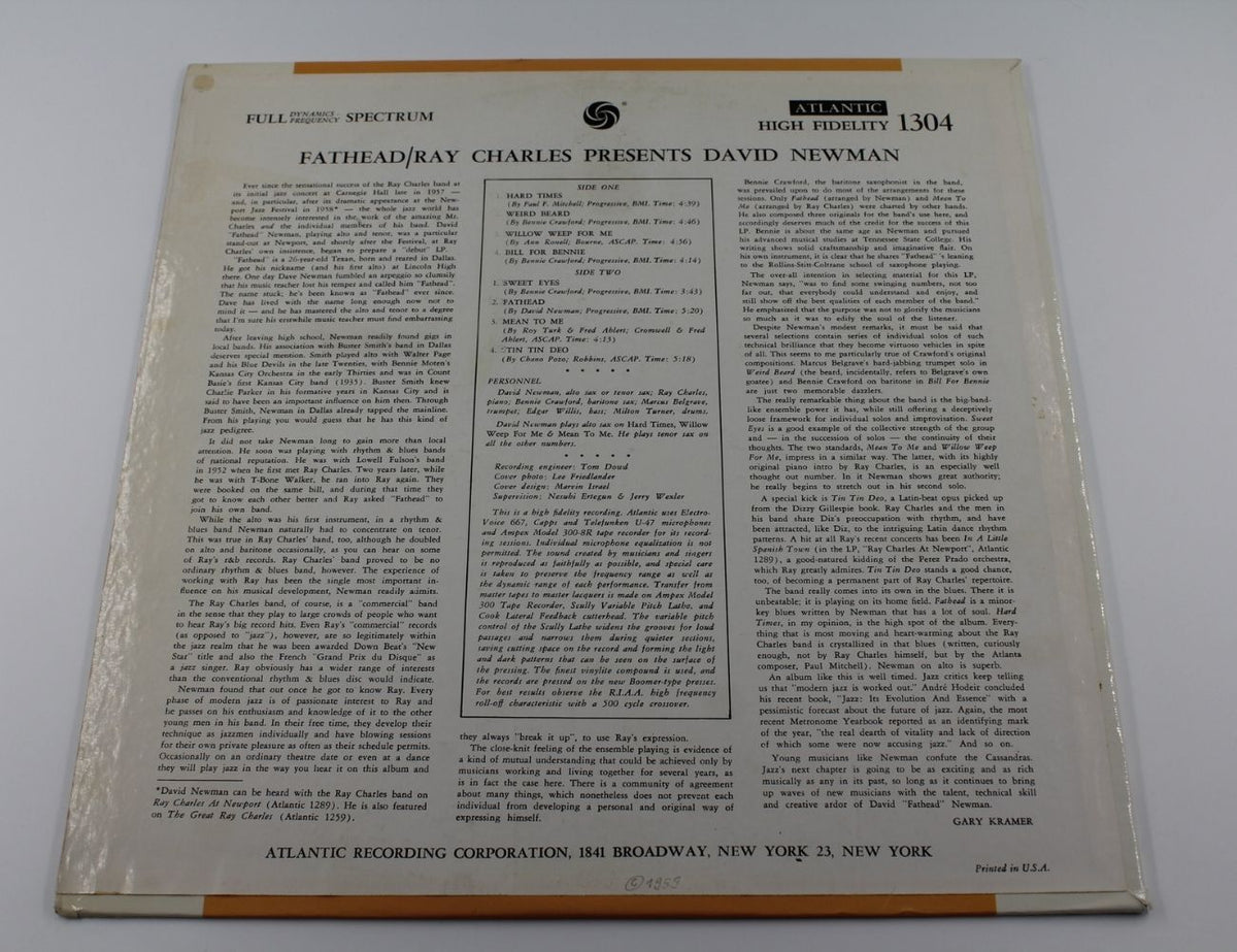 Ray Charles Presents David Newman - Fathead