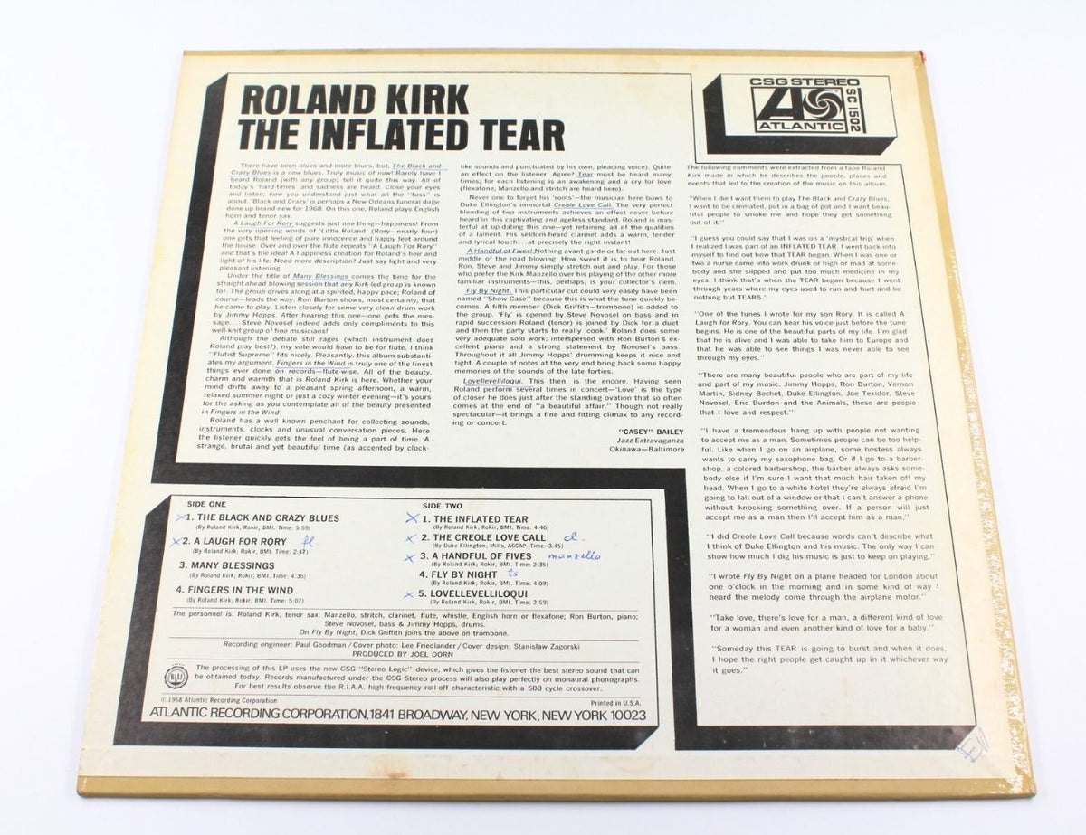 Roland Kirk - The Inflated Tear